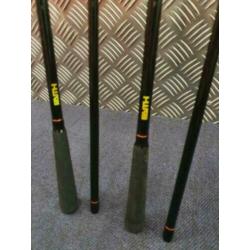 2x Faith Slender 9ft karper hengels.