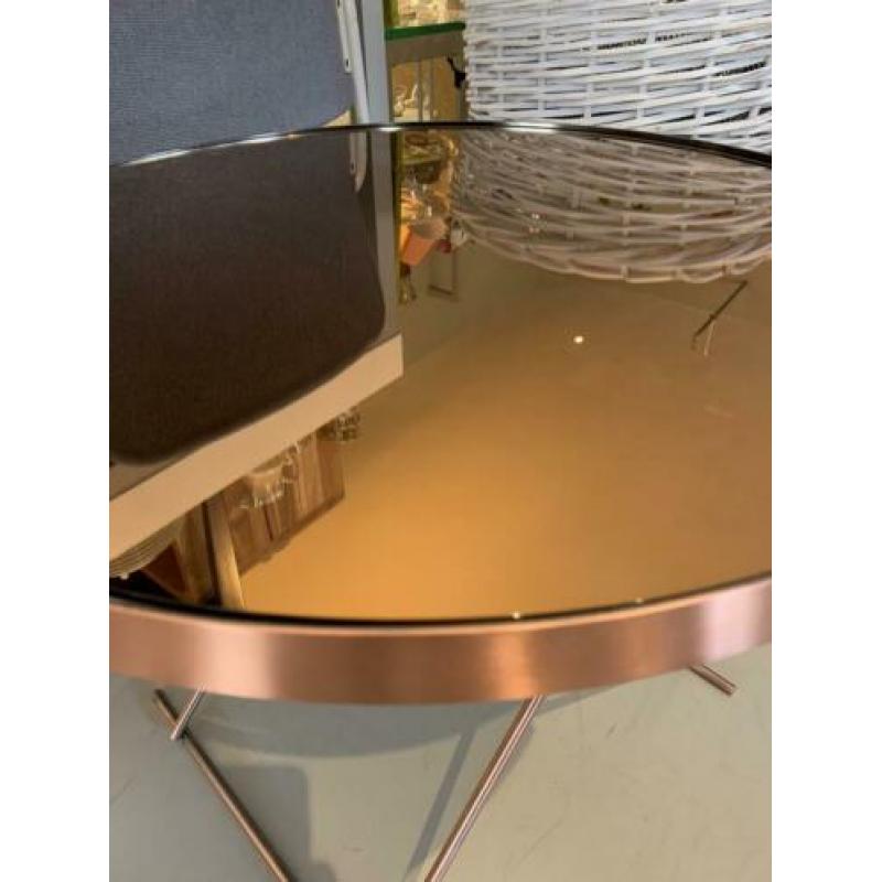 Glazen rosé kleur tafel ZUIVER/ nieuw