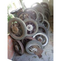 partij oldtimer wielen jaren 20 -70