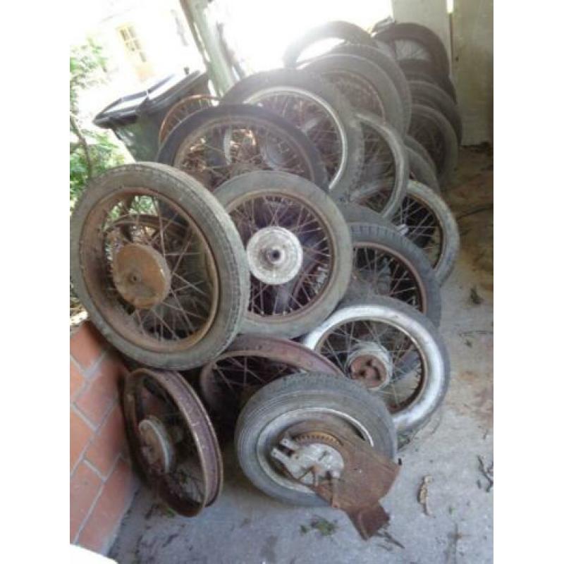 partij oldtimer wielen jaren 20 -70