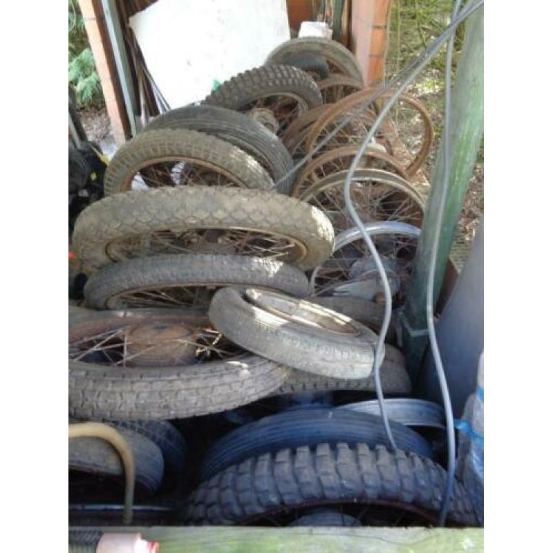 partij oldtimer wielen jaren 20 -70