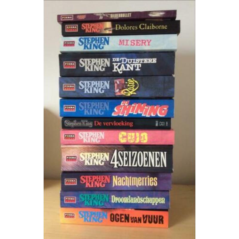 Thrillers Stephan King 19x + video’s en dvd