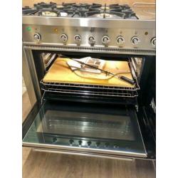 Zeer luxe Boretti gasfornuis 6 pits met coupe de feu 150 CM