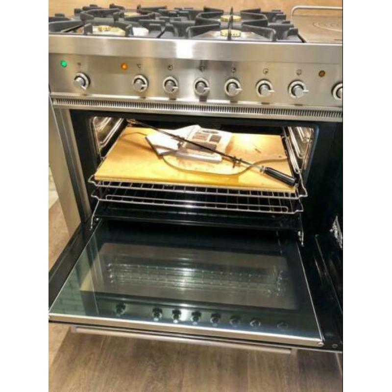 Zeer luxe Boretti gasfornuis 6 pits met coupe de feu 150 CM