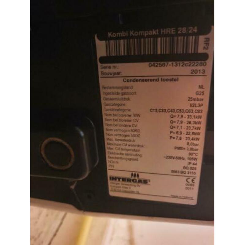 Intergas kombi compact HRE 28 /24, bj 2013