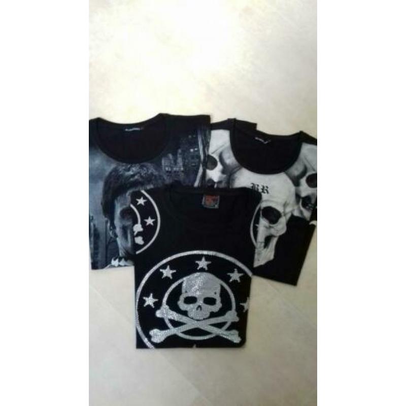 3 stoere shirts mt. 158/164.