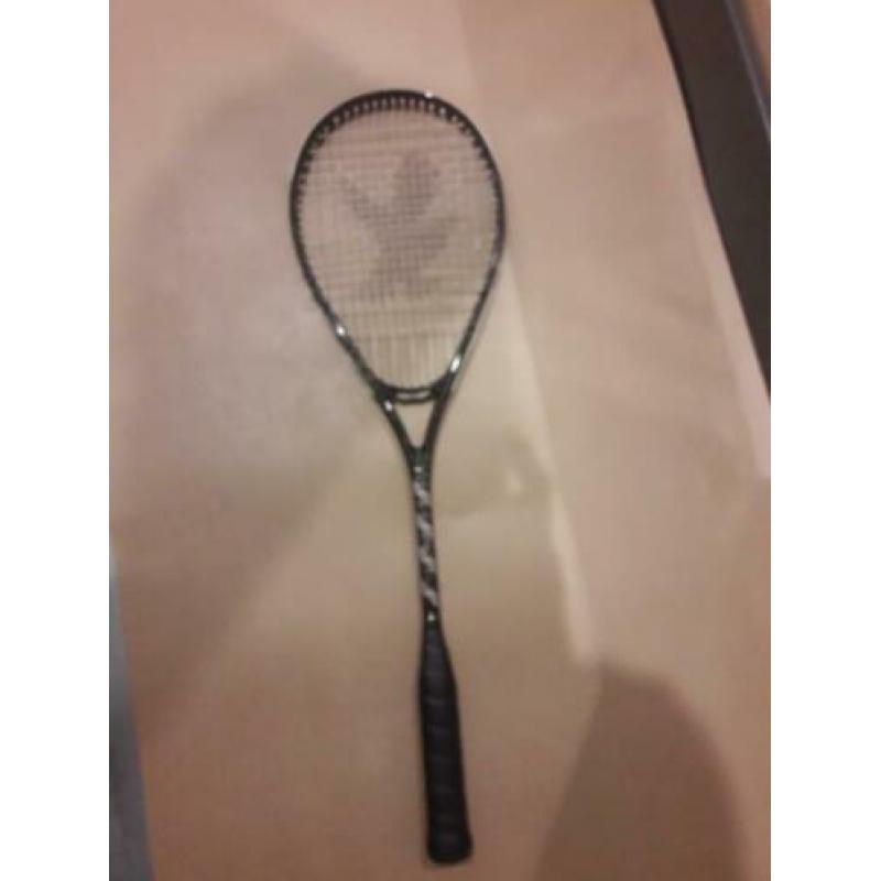 Saxon black Magic squash racket.