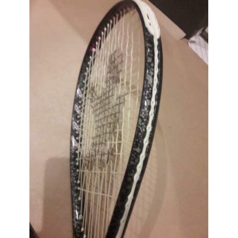 Saxon black Magic squash racket.