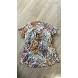 Caliban blouse van Pauw korte mouw maat 42 =S