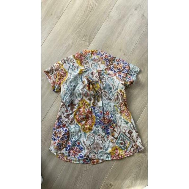 Caliban blouse van Pauw korte mouw maat 42 =S