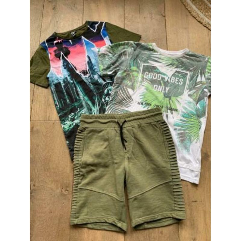 4x T-shirt Antony morato, en non merk gratis broek 152 158