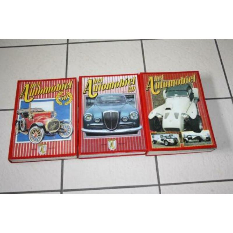 3 boeken gebonden HET AUTOMOBIEL