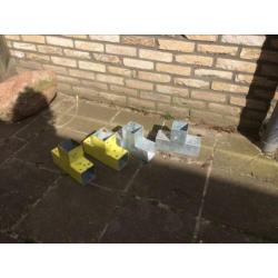 Ijzeren paalhouders