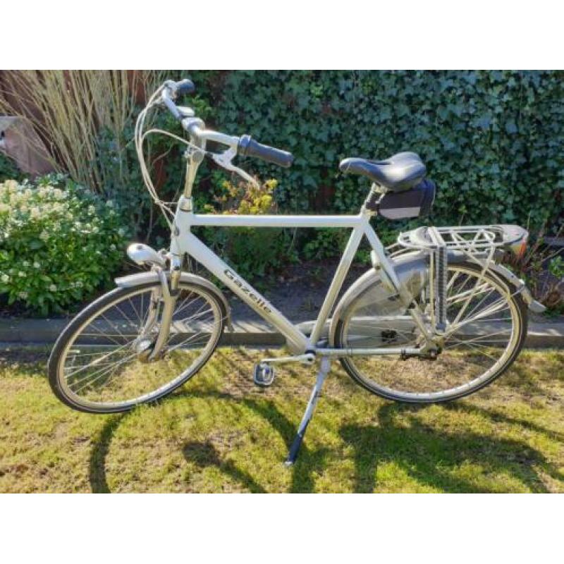 Nette Gazelle Orange 61cm herenfiets (wit/zilver)