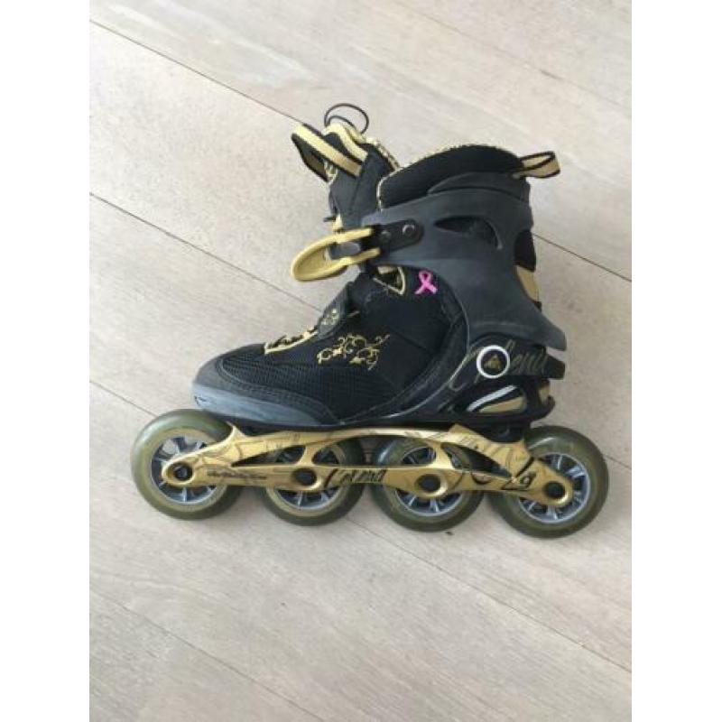 K2 Exotech inline skates goud, zwart maat 37
