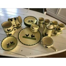 Zeller kip/haan kiphaan servies izgst