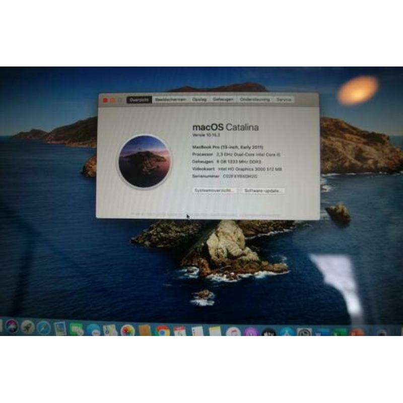 macbook pro 13 2011 2,33 Ghz I5, 8gb ram en 128 gb ssd Cat