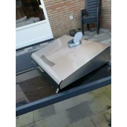 Nauwelijks gebruikte rvs afzuigkap