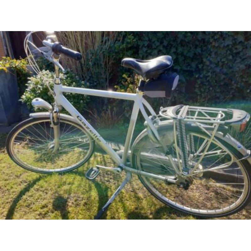 Nette Gazelle Orange 61cm herenfiets (wit/zilver)