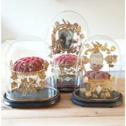 3 Antieke Franse bruidsstolpen Victoriaans