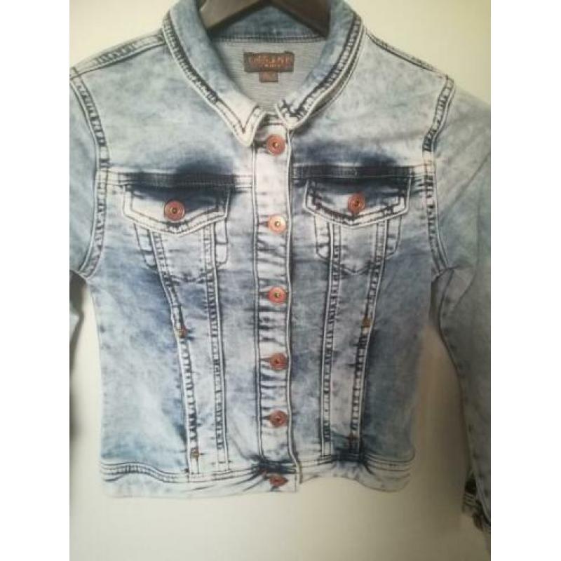 Super stoer jeans jasje van Cars, mt 128