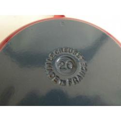 Le Creuset koekenpan, vintage model rood 20 cm