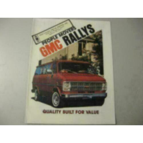 1982 GMC Rally Vans Brochure USA