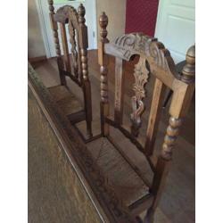 Eiken eetkamer tafel