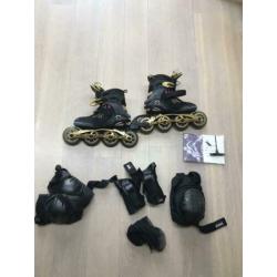 K2 Exotech inline skates goud, zwart maat 37