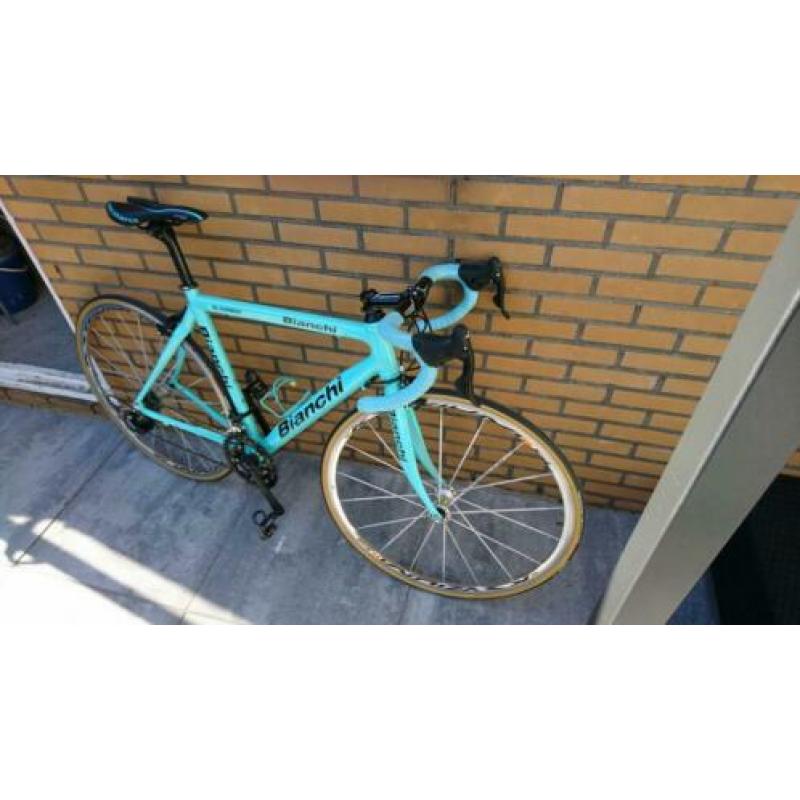 Bianchi XL carbon. 1ste full carbon frame Bianchi met Campa