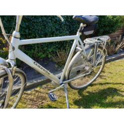 Nette Gazelle Orange 61cm herenfiets (wit/zilver)