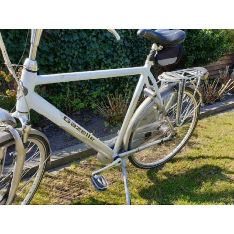 Nette Gazelle Orange 61cm herenfiets (wit/zilver)