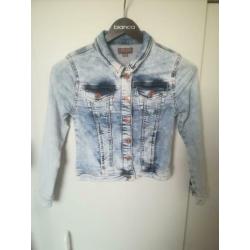 Super stoer jeans jasje van Cars, mt 128
