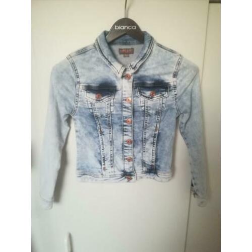 Super stoer jeans jasje van Cars, mt 128