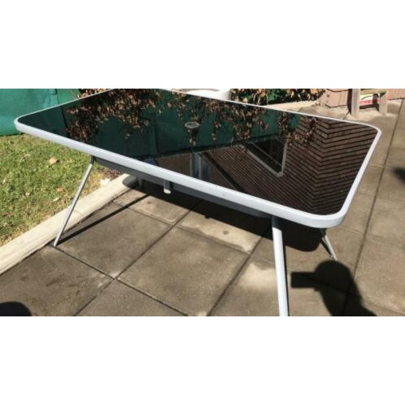 Tafel tuin zwart (rechthoek 140 x 80)