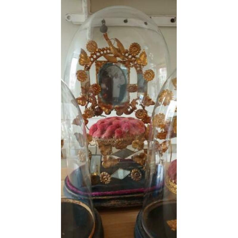 3 Antieke Franse bruidsstolpen Victoriaans