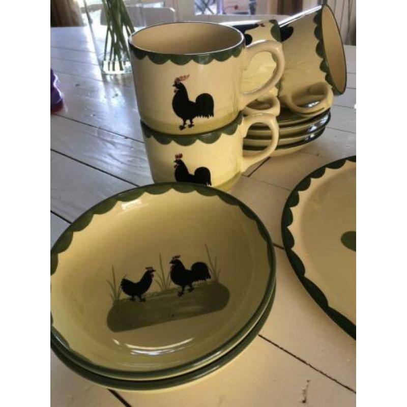 Zeller kip/haan kiphaan servies izgst