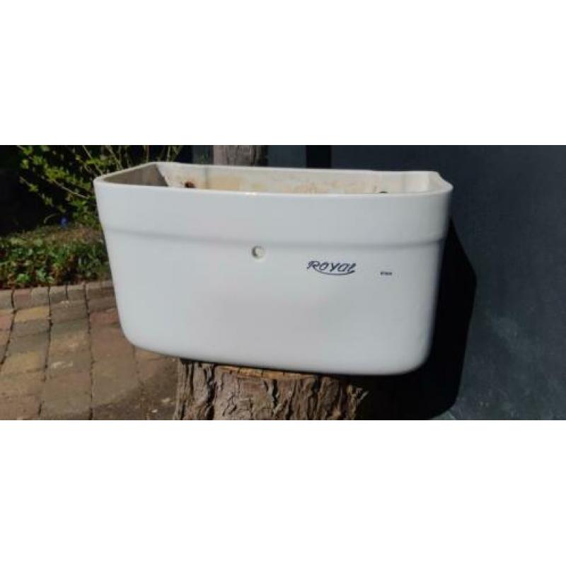 Royal kiwa toilet stortbak porcelein compleet retro vintage.