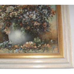 Schilderij 'Bloemenbos' in impressionistische stijl olieverf