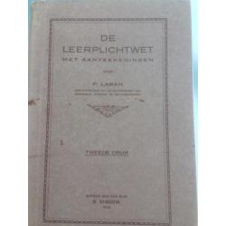 De leerplicht wet 1924. 1928 en 32