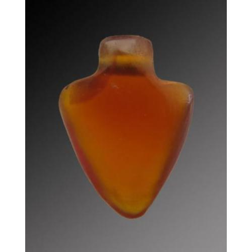 Egyptian hart amulet made of carnelian