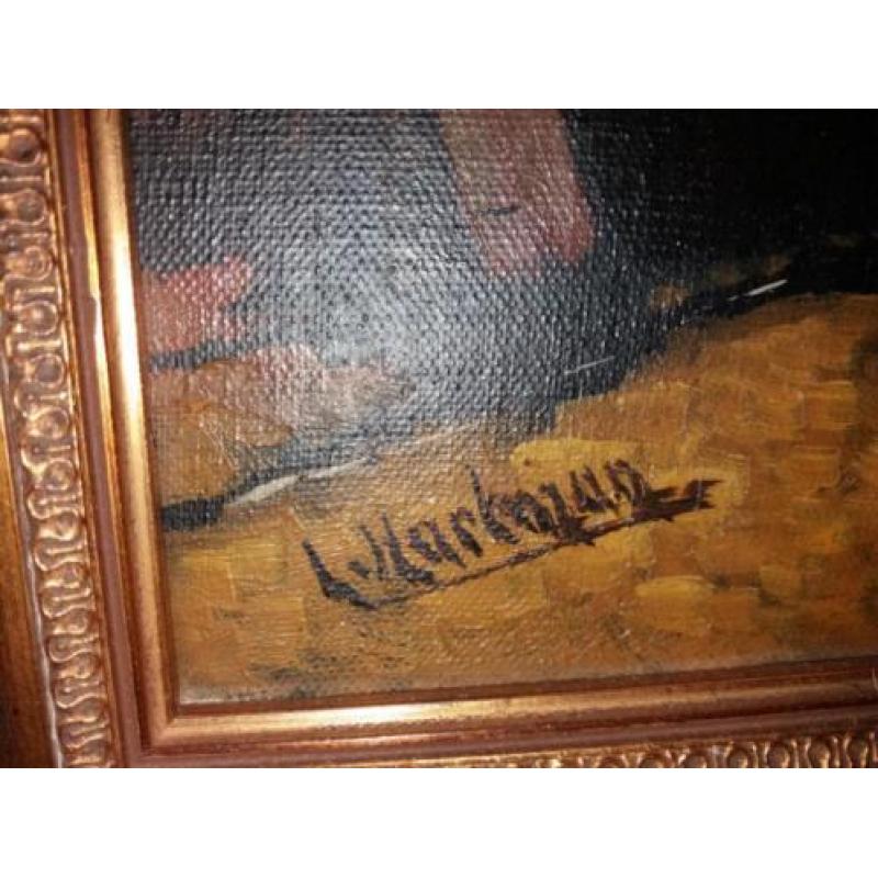 Schilderij L. Hartman gesigneerd