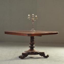 Antieke tafels / Eetkamertafel Victoriaanse palissander t...