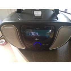 MP Man CSU-53 nette zwart zilver radio mp3 usb en cd speler