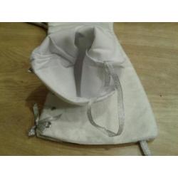 KUNSTSCHAATSEN-DECORATIE-KERST SOKKEN-SCHAATS-WIT/ZILVER(kd1