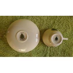 Cuthbertson (Spode) Christmas Tree - 2 kop en schotels