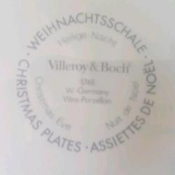 Kerstschaal Villeroy en Boch " Heilige Nacht"