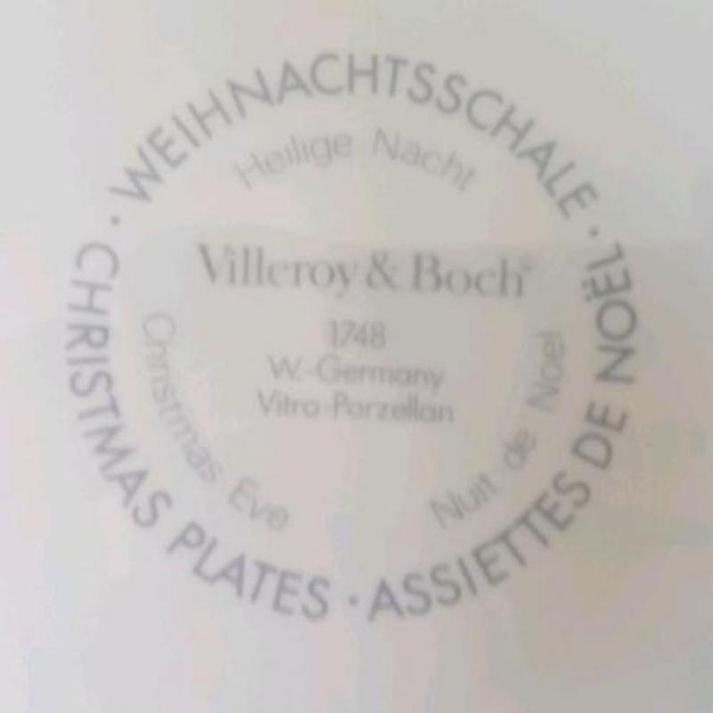 Kerstschaal Villeroy en Boch " Heilige Nacht"