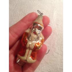 Zeldzamere GELE ajeko kerstman kerstbal