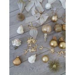 Kerstballen 50 stuks goud kleurig